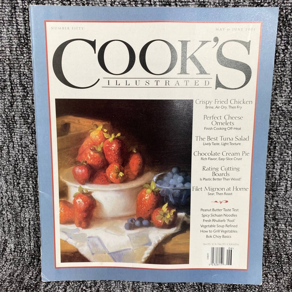 Vintage Cooks Illustrated Magazine May June 2001 Number 50 Recipes